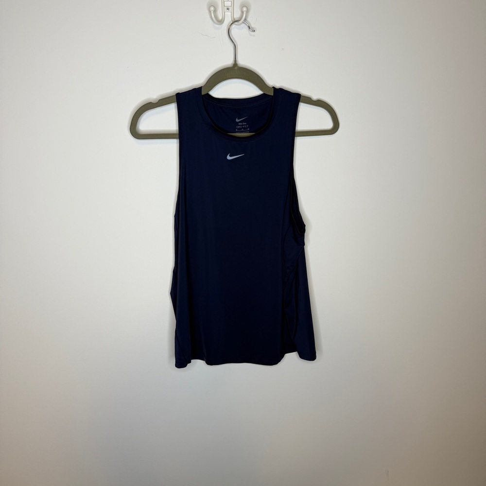 Nike Women's Navy Athletic Tank Top with Swoosh